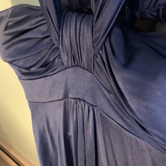 Beautiful Navy Theia Cocktail Dress Size 12 - Picture 3 of 5